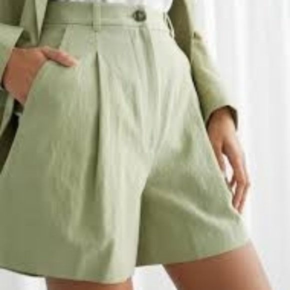 Dockers ReCode Linen Shorts Vintage Pleated High - Picture 10 of 11